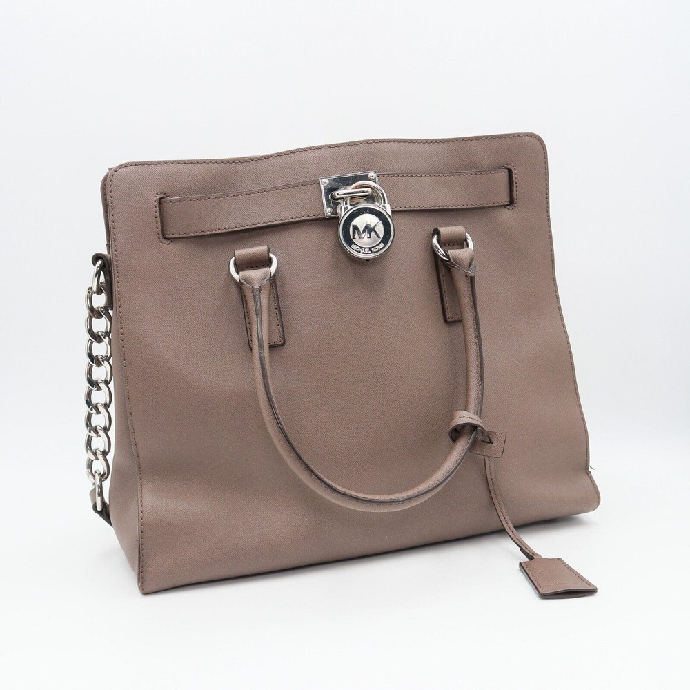 Michael Kors Purse Hamilton Saffiano Leather Satchel Bag with Strap​​